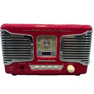 Rare TEAC Retro SL-D80 AM/FM Stereo Radio In Red {Q}